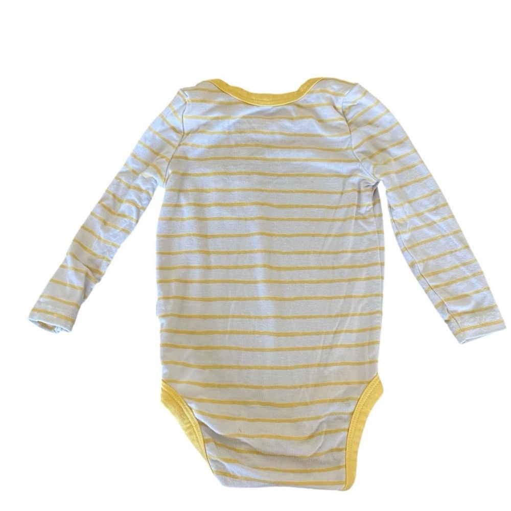 Little Sleepies Winnie the Pooh Disney Collection Yellow Striped Onesie Newborn - Picture 3 of 8